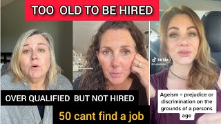 COMPANIES REFUSE TO HIRE  LAID OFF OLDER QUALIFIED APPLICANT(TOO  OLD TO BE HIRED)