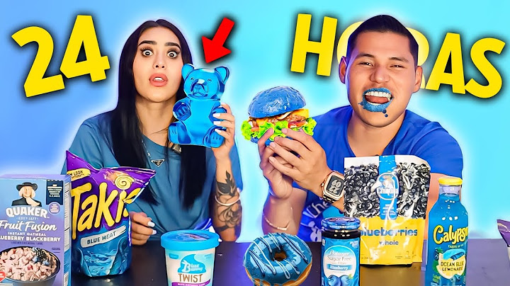 24 HORAS COMIENDO SOLO COLOR AZUL 🥣 ft Kim Shantal