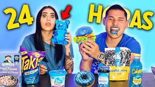 Thumbnail for 24 HORAS COMIENDO SOLO COLOR AZUL 🥣 ft Kim Shantal
