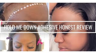 How To Apply Wig | Honest Review | ErickaJ | Hold Me Down | Adhesive | 1 Week Update