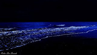 10 Hours Of Ocean Waves Sound At Night For Sleeping, Studying, Meditating