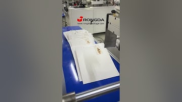 Automatic paper bag handle rope fixing machine with tag inserting function