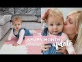 7 Month Baby Update | She is Crawling but not Sleeping!!!