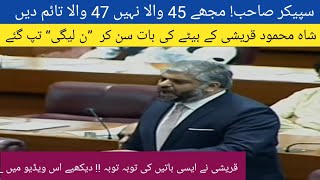 Shah Mehmood Qureshi's son Zain Qureshi's first aggressive speech in the National Assembly