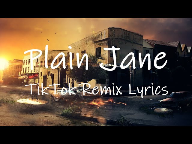 Plain Jane (TikTok Remix) [Lyrics] | ride with the mob alhamdulillah class=