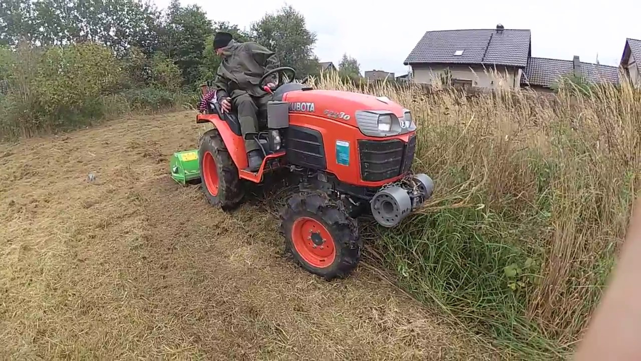 koszenie i mielenie wysokiej trawy kosiarka bijakowa Pszczyna
