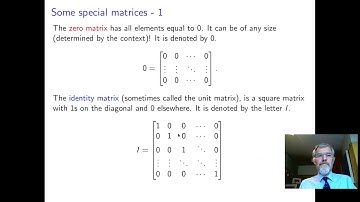 2E1 Week 8 Linear Algebra lecture 1. 1