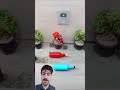 Red and Blue Glass bottle breaking #shorts #shortsfeed #satisfying #asmr #asmrsounds