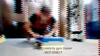 Dinesh celebrity gym trainer jumping pushups stepper