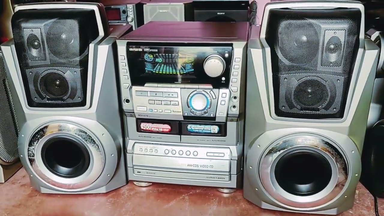 aiwa system model nsx kt9 medi in Japan wt 4500 super big songs dj