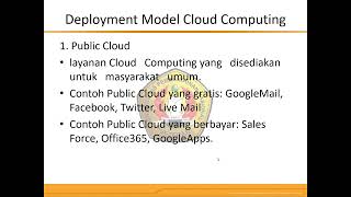 Pertemuan 1 Pengantar Cloud Computing