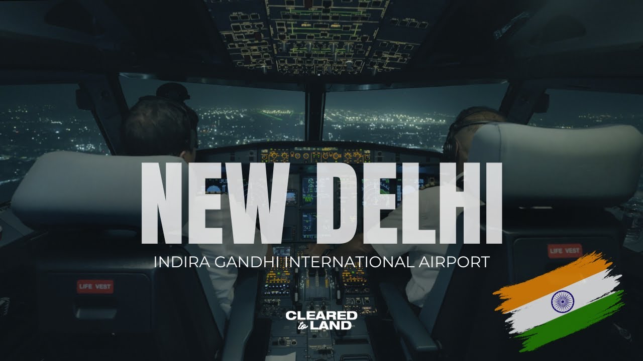 NEW DELHI | AIRBUS A320 LANDING 4K