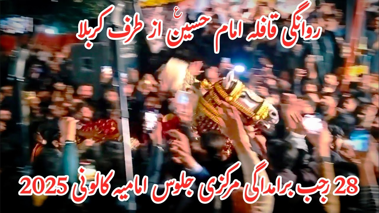 28 Rajab Bramdagi Jaloos | Qafila Imam Hussain as | Imamia Colony 2025