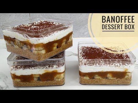 Resep banoffee dessert box