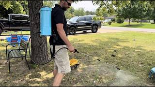 Backpack Garden Sprayer, 4.2 Gallon Electric Weed Sprayer w/ 5 Nozzles, Stir & Pressure Adj, Telesco