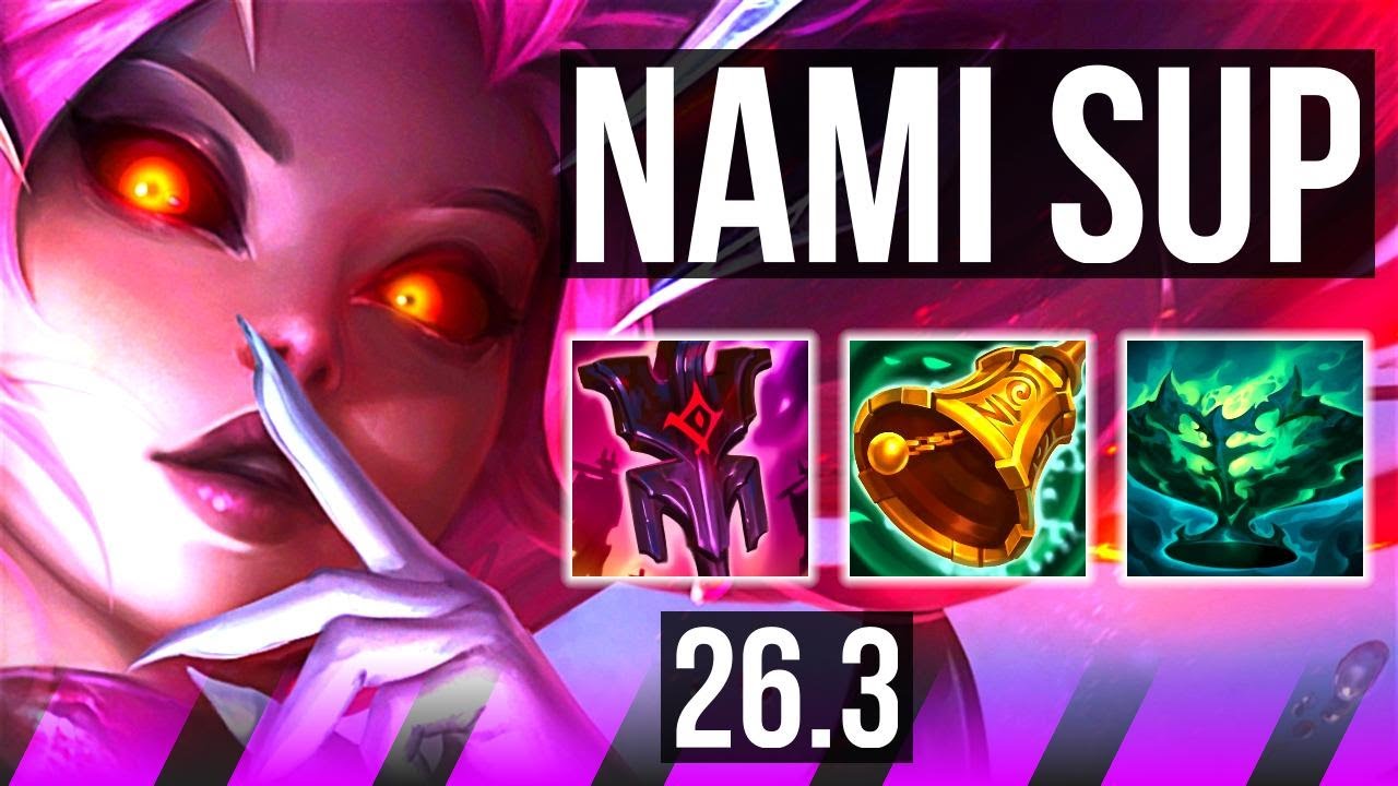 NAMI & Draven vs VAYNE & Jhin (SUP) | Good KDA: 6/1/27 | EUW Master | 26.3