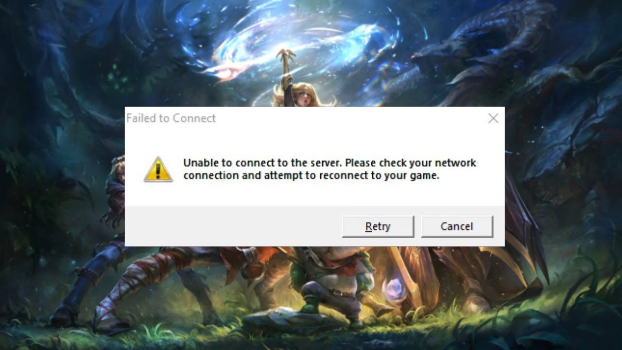 League of Legends Unable to Connect to Server Error – Network Connection Fix (2026)