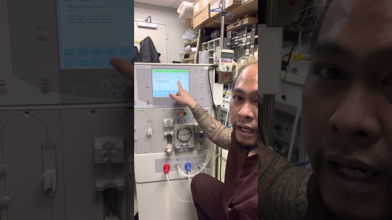 #253 HOW TO CALIBRATE ARTERIAL PRESSURE PROBLEM ON DIALYSIS MACHINE..