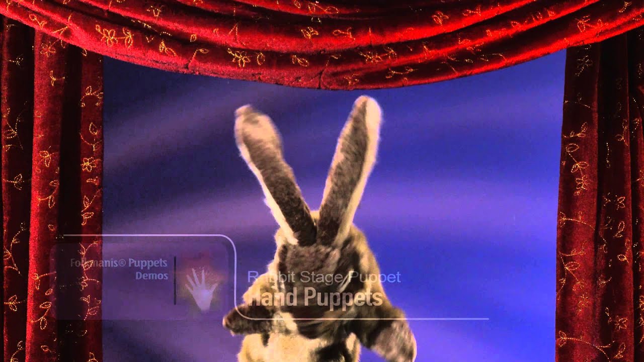 Folkmanis® Rabbit Stage Puppet Demo - YouTube