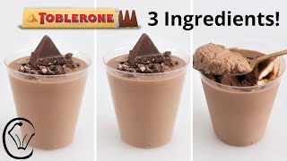 3 Ingredient Toblerone Chocolate Mousse Dessert SO Easy and AMAZINGLY DELICIOUS!