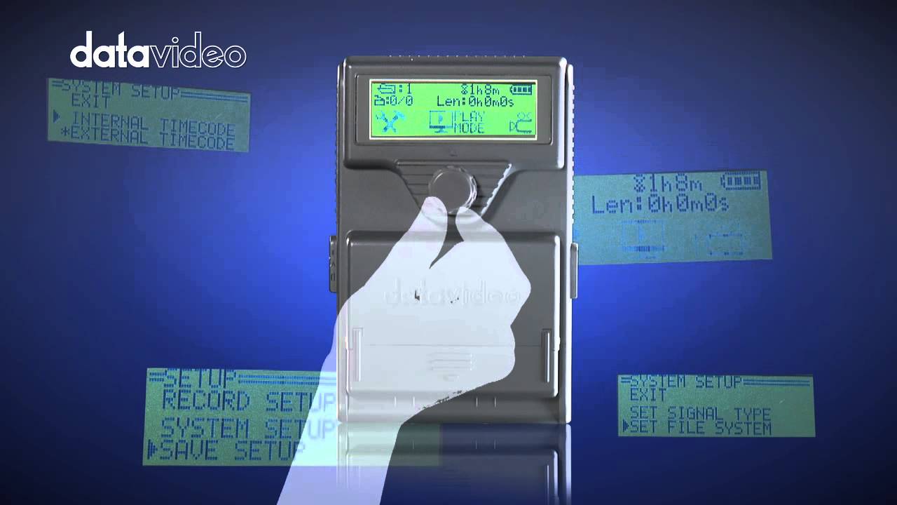 Datavideo DN-60 DV&HDV CF card solid state recorder - YouTube