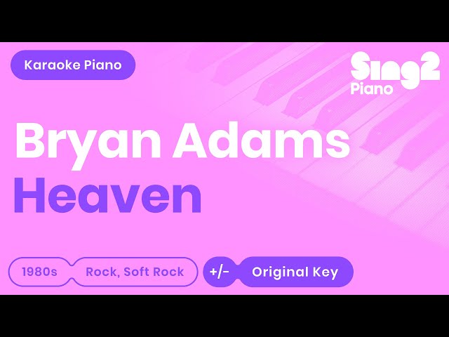 Bryan Adams - Heaven (Karaoke Piano) class=