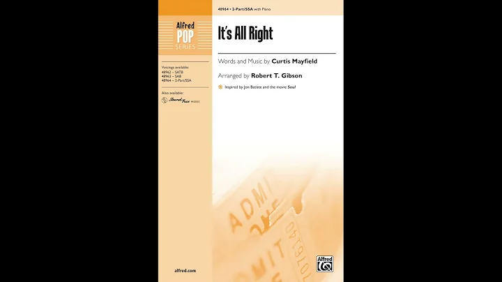 It's All Right (2-Part/SSA), arr. Robert T. Gibson...