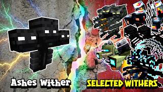 Ashes Wither VS Selected Withers (Part1) | Minecraft |Mobs Battle