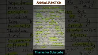 Annual Function essay l Essay on Annual Function in english