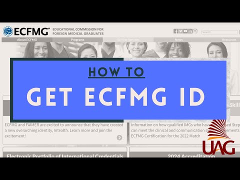 How To: Get an ECFMG ID Number (Needed to Sign Up for Step 1 as an IMG)