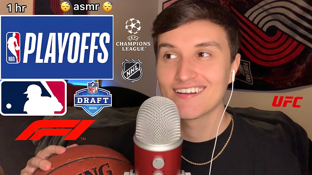 ASMR Whispering ALL About Sports Until YOU Fall Asleep 😴🏀 (1 hour whisper ramble)
