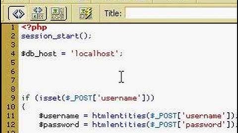 PHP Lesson 10: MySQL User Login - Part 1
