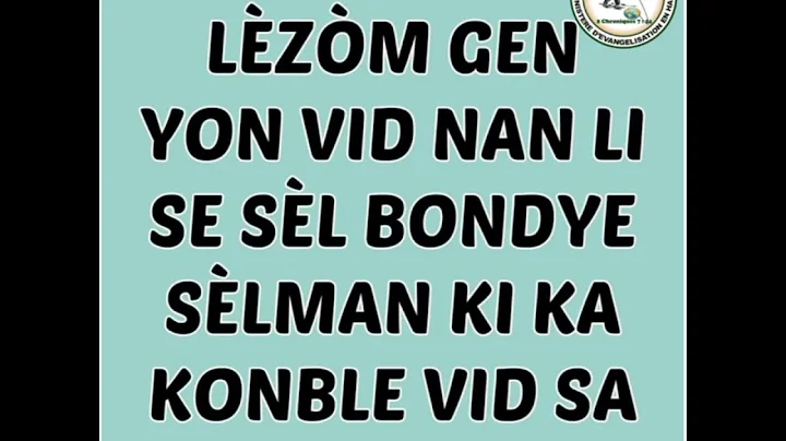 LZM GEN YON VID NAN LI, SE SL BONDYE SELMAN KI KA ...