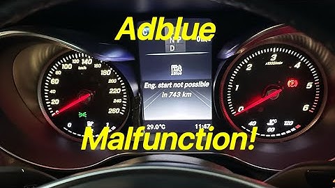 Emergent: Adblue Eng. start not possible in 743km, Problem Solved. Mercedes-Benz GLC250d X253 2016
