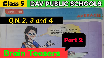 DAV class 5 maths unit 10 brain teasers part 2