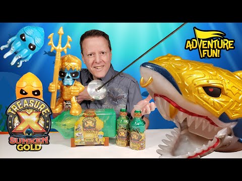 Treasure X Sunken Gold “Hunters” & “Shark’s Treasure” Unboxing Adventure Fun Toy review by Dad!