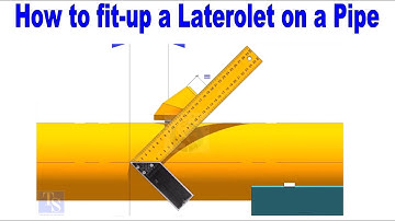 How to Fit up a Laterolet, on a Pipe piping tutorial