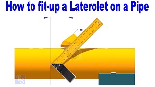 How to Fit up a Laterolet, on a Pipe piping tutorial by Technical Studies. 1,358 views 11 days ago 3 minutes, 39 seconds