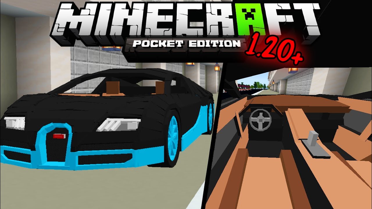 Minecraft PE: Bugatti Veyron Add-On in Minecraft Bedrock Edition (1.20 ...