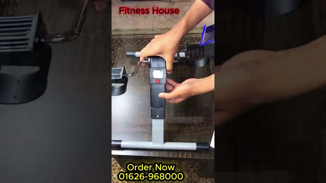Mini Exercise Cycle – Portable Folding Arm Leg Pedal Exerciser