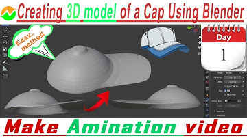 Creating 3D model of a Cap Using Blender, #nwetonskill