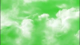 Timelapse  Clouds Travel Across Sky on Green Screen Background | HD