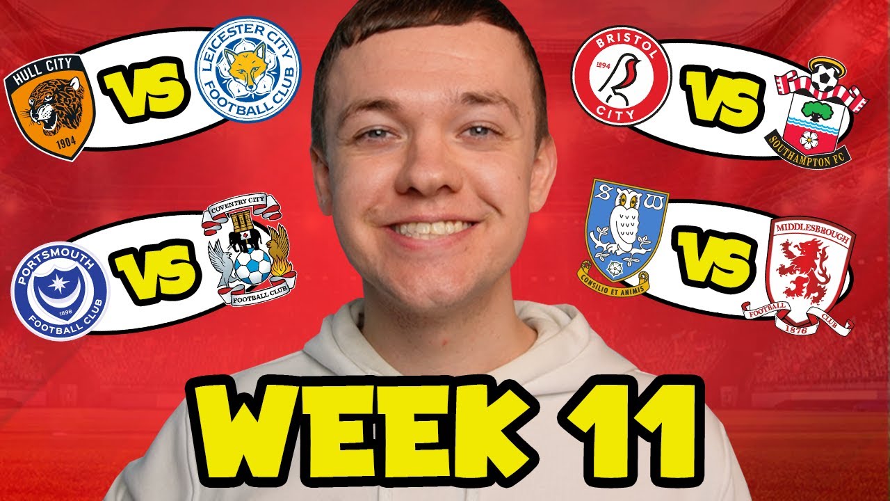 Мои прогнозы результатов 11-й недели чемпионата!