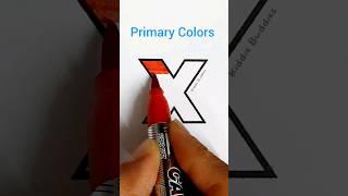 Learn primary colors with small letter 'x' ❤💛💙