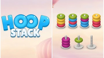 *Hoop Stack: Donut Color Sort Gameplay #1/ New Game