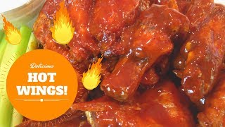 HOW TO MAKE DELICIOUS HOT WINGS!!! | ThymeWithApril