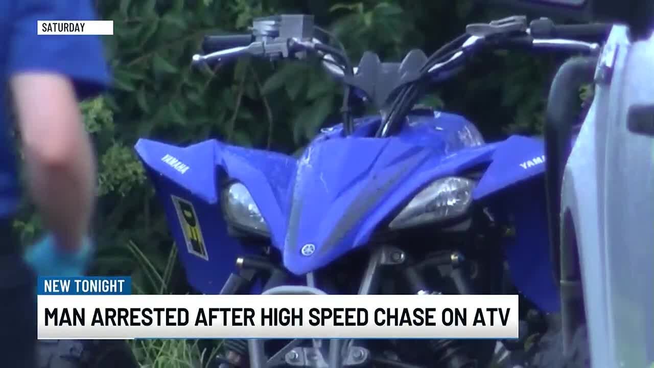 Man arrested after high speed chase on ATV - YouTube