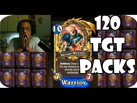 Hearthstone TGT 120 Card Packs | 9 Legendaries | 1 Golden Legendary