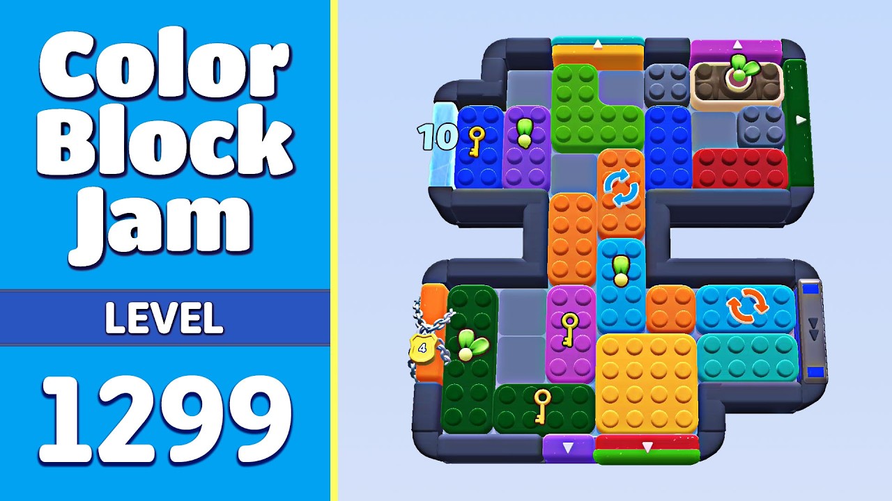 Color Block Jam Level 1299 (1300) | Every Puzzle Solved! 🎯