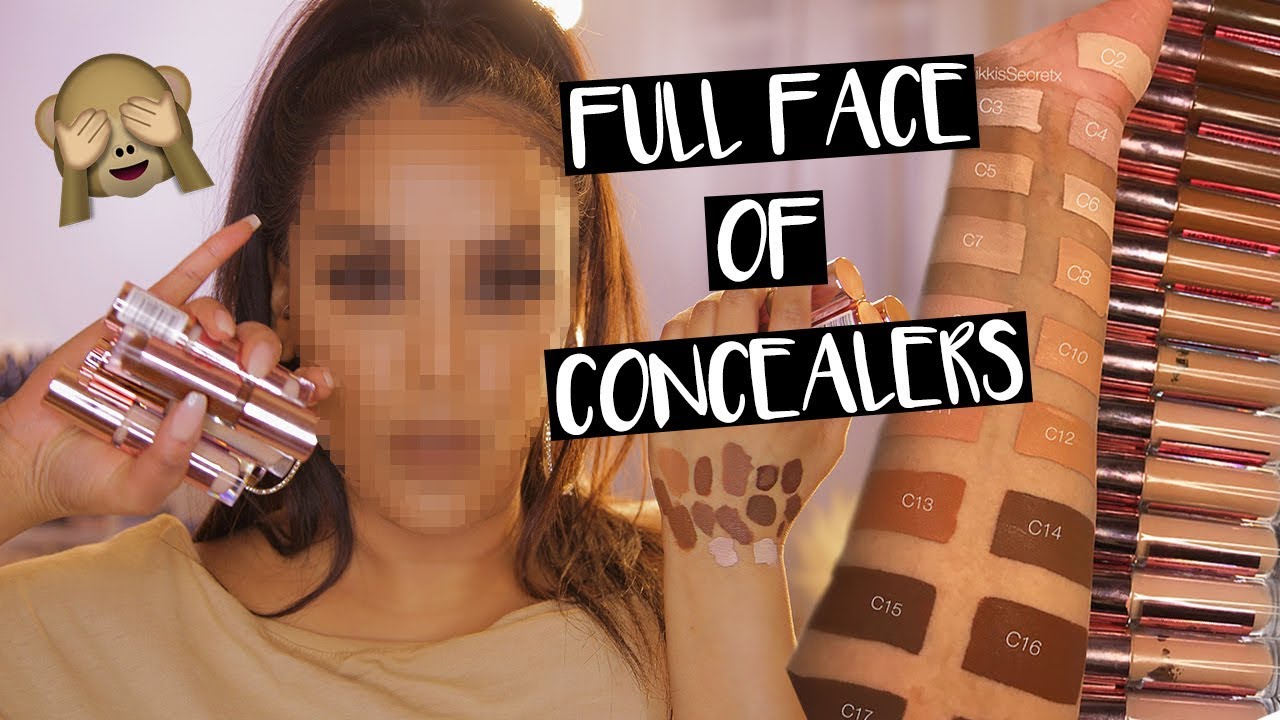 Only Concealer FULL FACE USING ONLY CONCEALERS?! WTF NikkisSecretx - YouTube